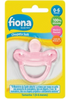 LILLO CHUPETA FIONA 100% SILICONEORTO SOFT T1 ROSA 1X1