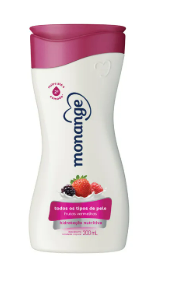 LOCAO MONANGE FRUTAS VERMELHAS 200ML