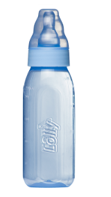 LOLLY MAMADEIRA REDONDA SILICONE CLEAN COLOR AZUL 220ML