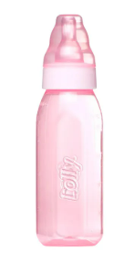 LOLLY MAMADEIRA REDONDA SILICONE CLEAN COLOR ROSA 220ML