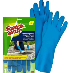 LUVA SCOTCH BRITE LIMPESA PESADA AZUL M