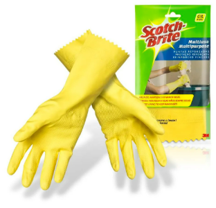 LUVA SCOTCH BRITE MULTIUSO AMARELA G