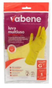 LUVA VABENE MULTI USO FLEX AMARELA G