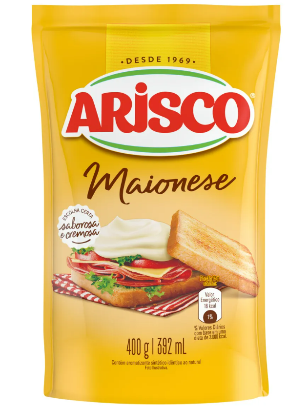 MAIONESE ARISCO SACHE 400G