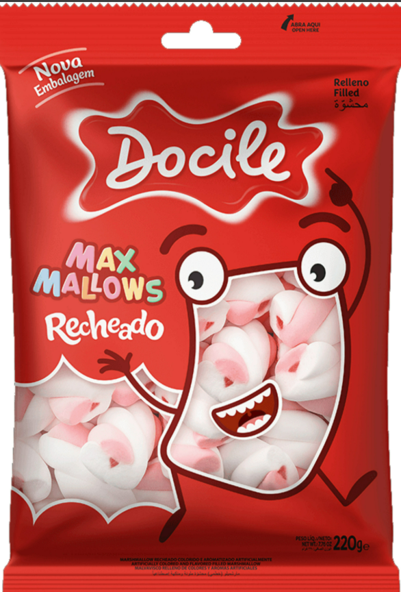 MARSHMALLOW DOCILE BAUNILHA/MOR 220G