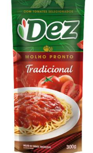 MOLHO DE TOMATE DEZ 300G