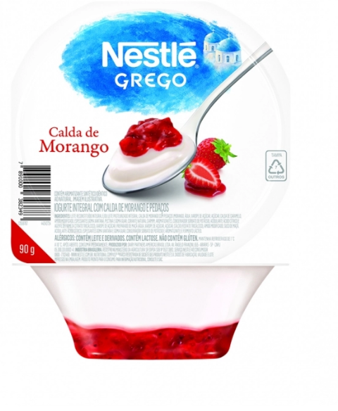 IOGURTE GREGO NESTLE CALDA DE MORANGO 90G	