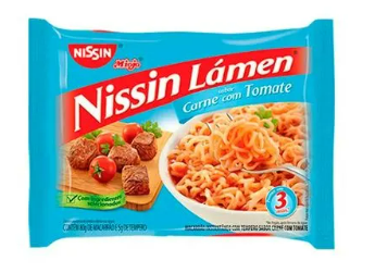 NISSIN LAMEN CARNE C/TOMATE 85G