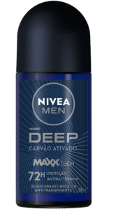 NIVEA ROLLON DEEP CARVAO ATIVADO 50ML