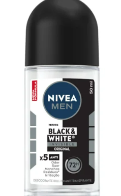 NIVEA ROLL-ON MEN INVISIBLE BLACK E WHITE 50ML
