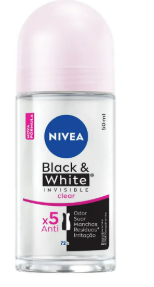 NIVEA ROLL-ON WOMAN BLACK E WHITE CLEAR 50ML