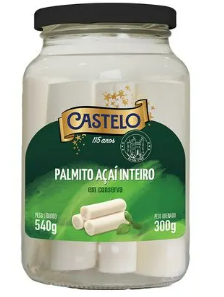 PALMITO CASTELO INTEIRO 300G