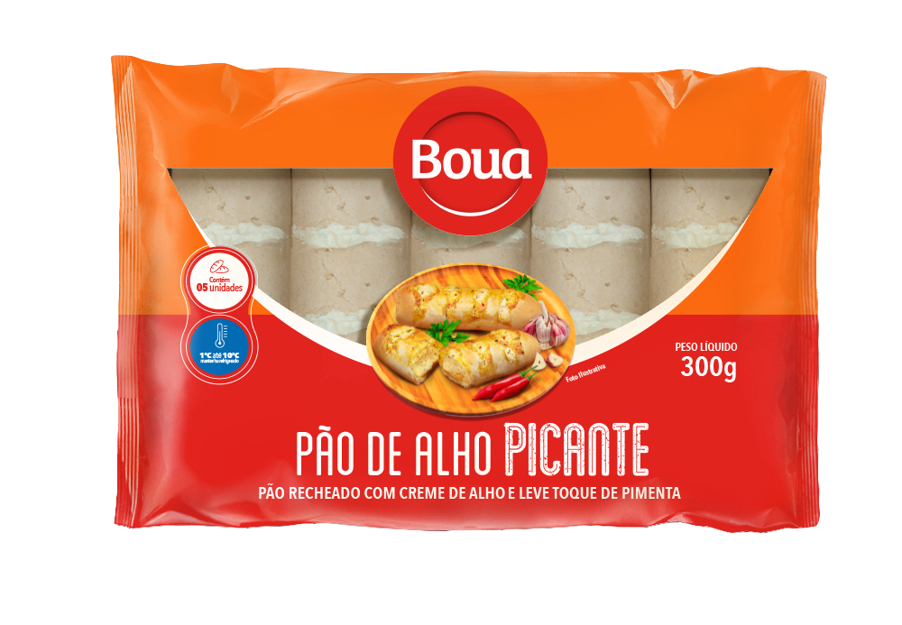 PAO DE ALHO BOUA APIMENTADO 300G