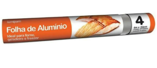 FOLHA DE ALUMINIO LUMIPAM 45CM 4M