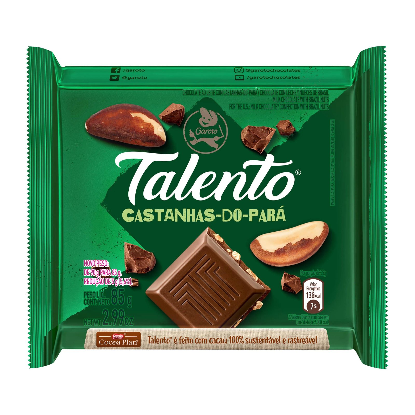 TALENTO CASTANHA DO PARA 85G
