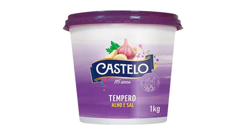 TEMPERO CASTELO ALHO E SAL 1KG