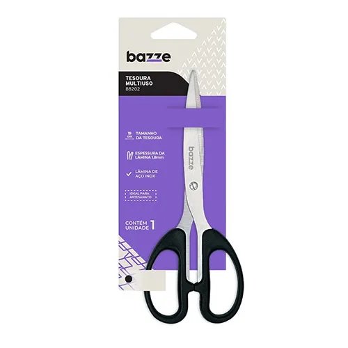 TESOURA BAZZE MULTIUSO 19CM
