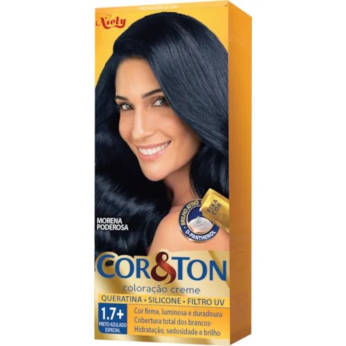 TINTURA COR&TON 1.7+ PRETO AZULADO ESPECIAL