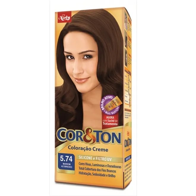 TINTURA COR&TON 5.74 MARROM ACOBREADO
