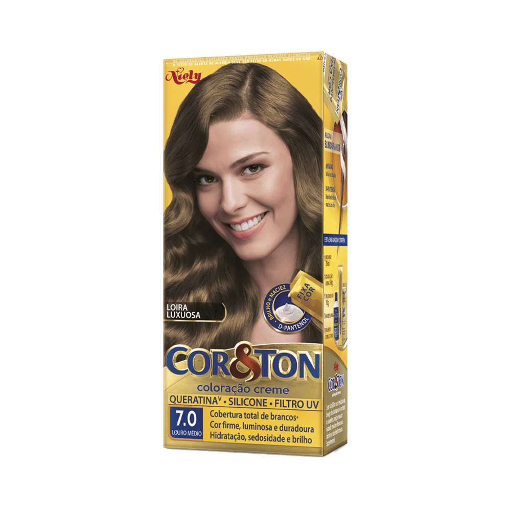 TINTURA COR&TON 7.0 LOURO MEDIO