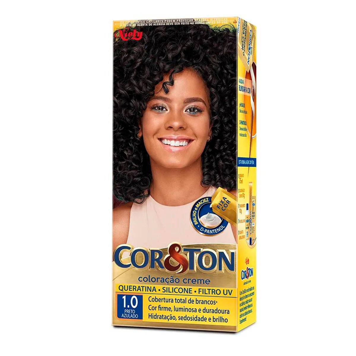TINTURA COR&TON 1.0 PRETO AZULADO
