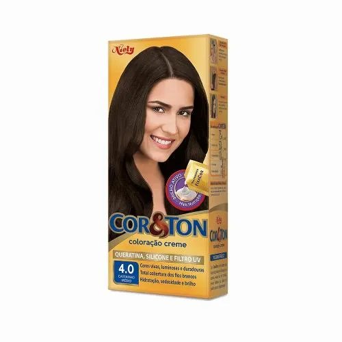 TINTURA COR&TON 4.0 CASTANHO MEDIO