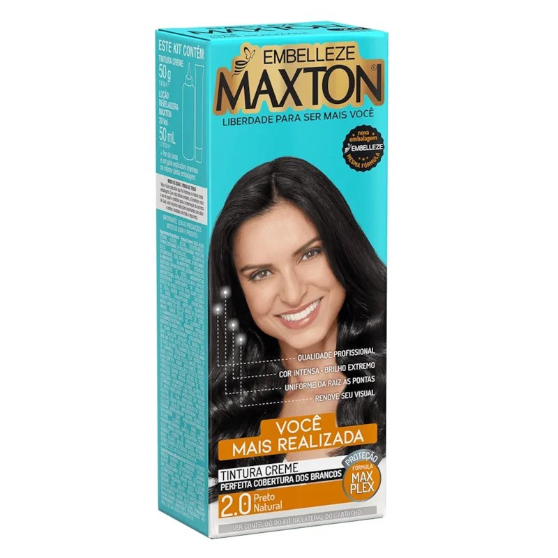 TINTURA MAXTON 2.0 ECONOMICA PRETO NATURAL