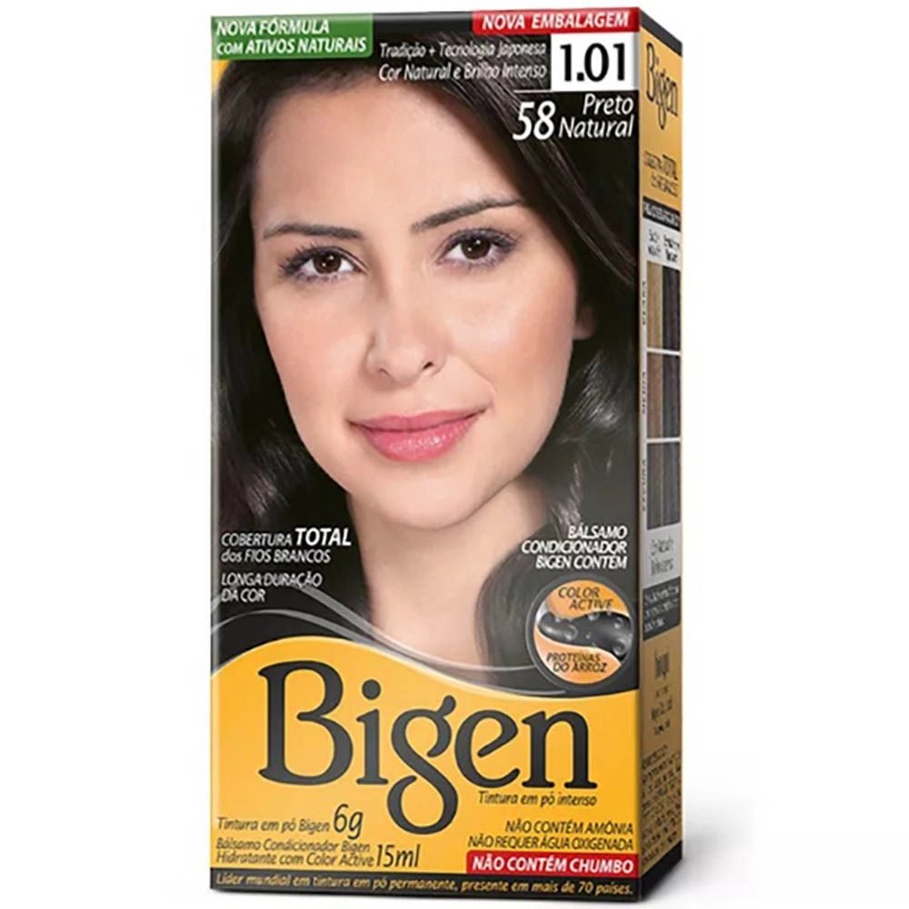 TINTURA PO BIGEN 58 PRETO NATURAL