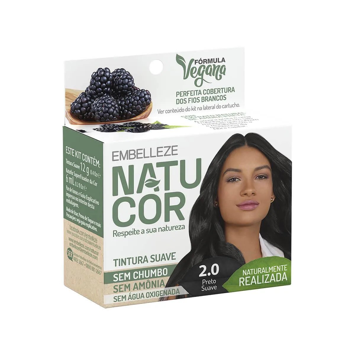 TINT PO NATUCOR 2.0 PRETO SUAVE