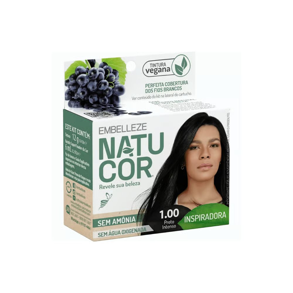 TINTURA NATUCOR PO 1.00 PRETO TUCUMA