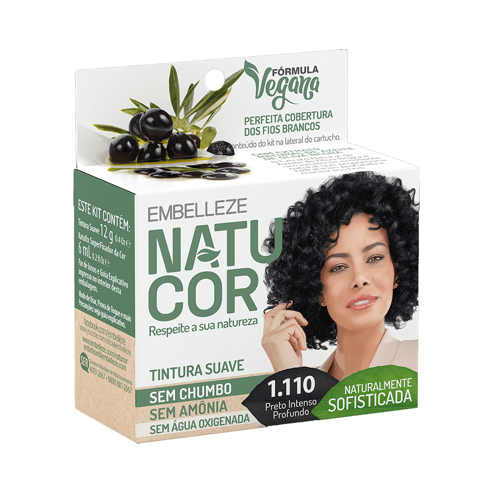 TINTURA NATUCOR PO 1.110 AZEITE DE OLIVA NEGRA
