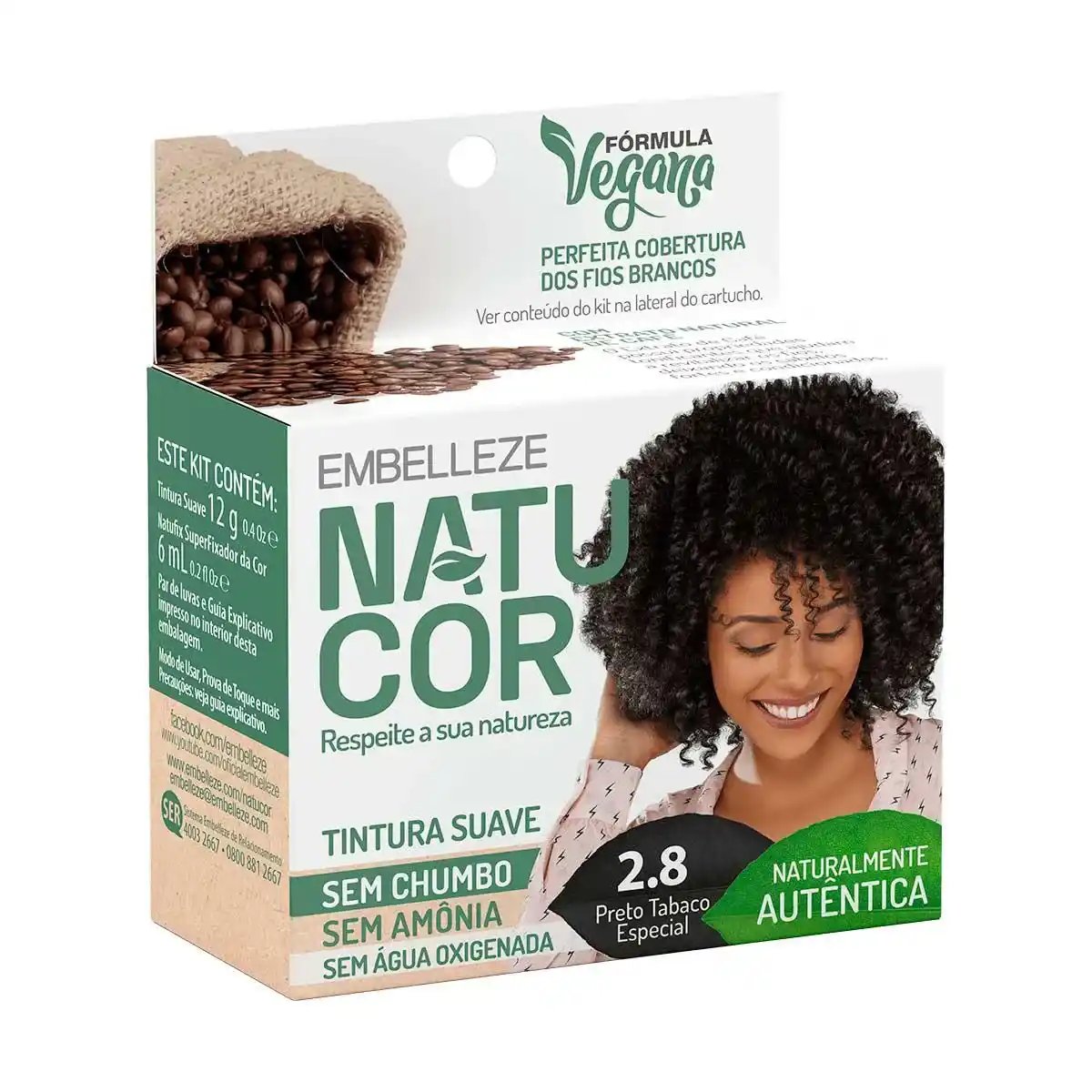 TINTURA NATUCOR PO 2.8 PRETO TABACO ESPECIAL