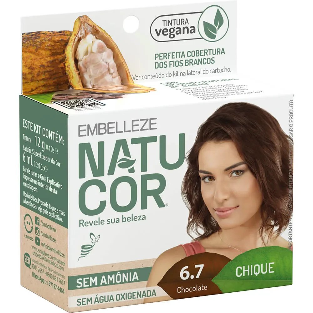 TINTURA NATUCOR PO 6.7 CHOCOLATE