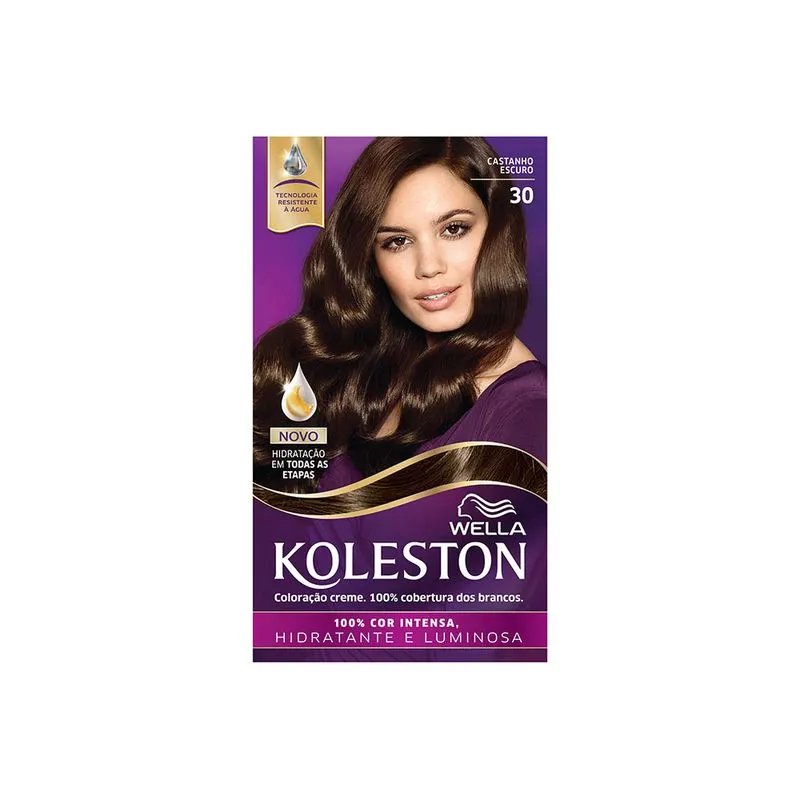 TINTURA KOLESTON COLOR 30 CASTANHO ESCURO