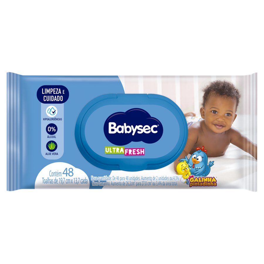 TOALHA UMEDECIDA BABYSEC 48UN