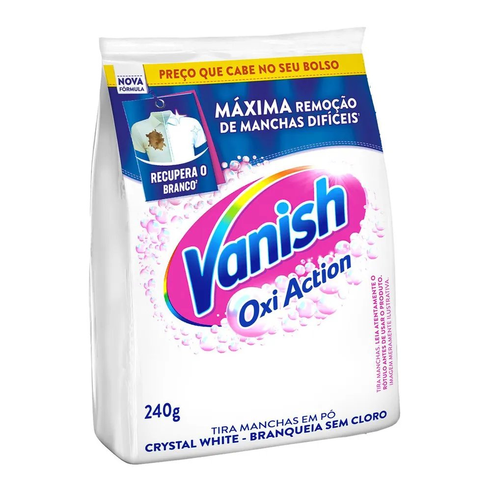 TIRA MANCHAS VANISH EM PO WHITE 240G