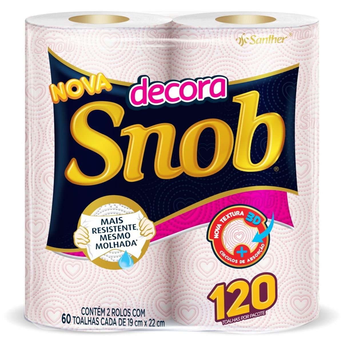 PAPEL TOALHA SNOB DECORADA 2UN