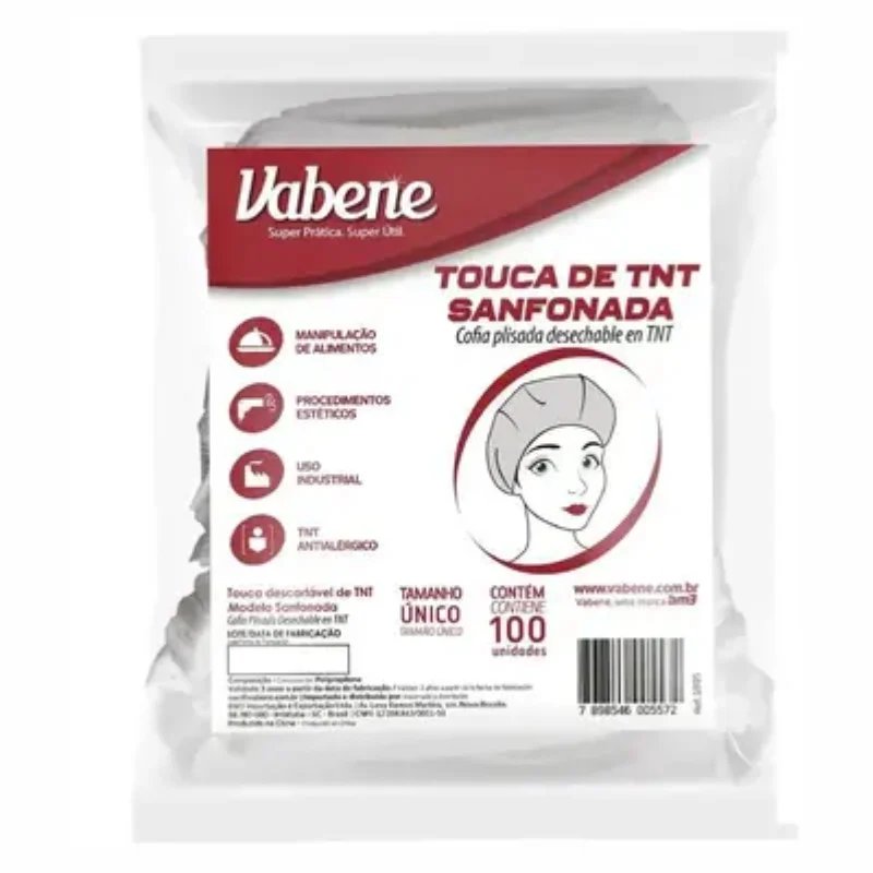 TOUCA SANFONADA VABENE BRANCA 100UN