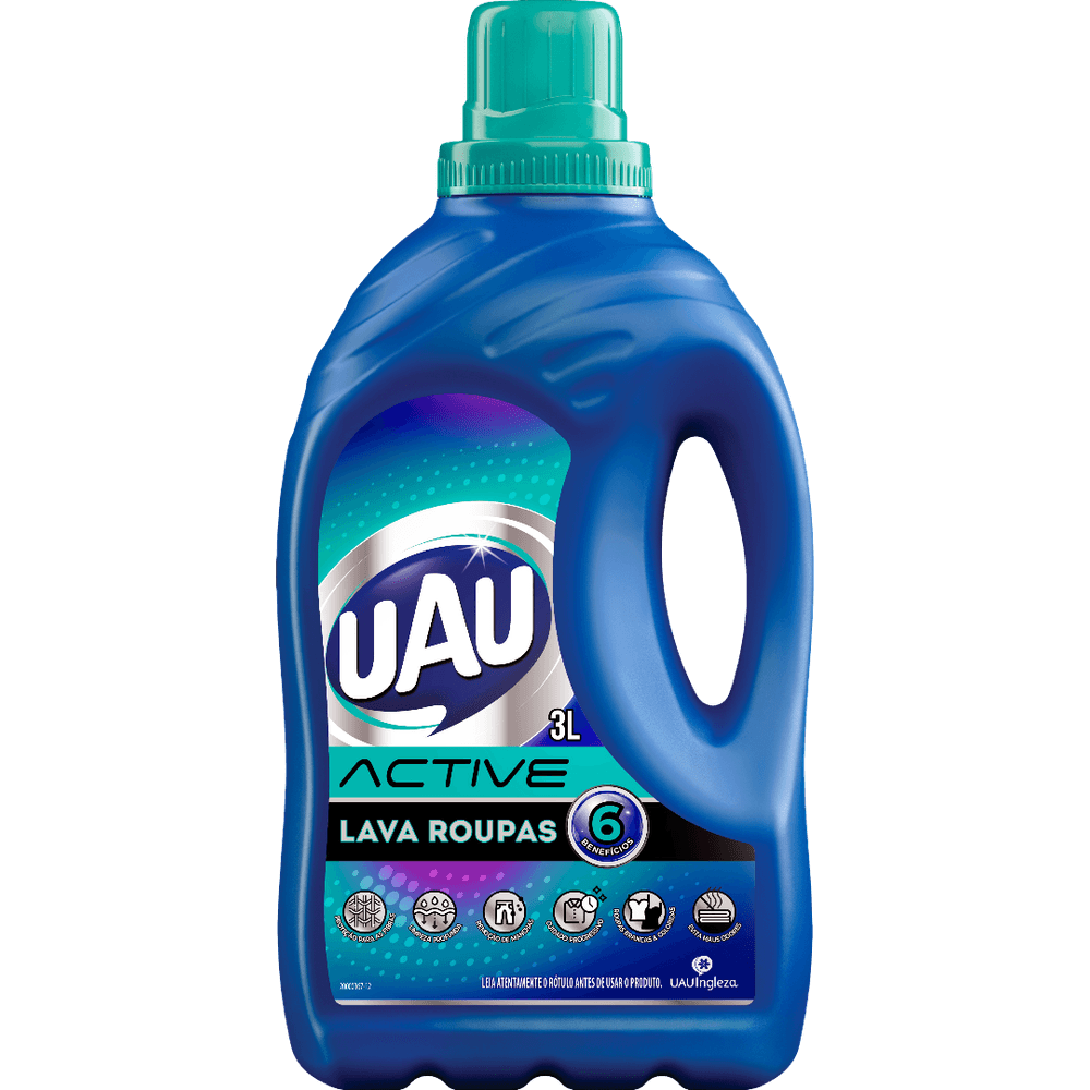 UAU LAVA ROUPAS ACTIVE 3L