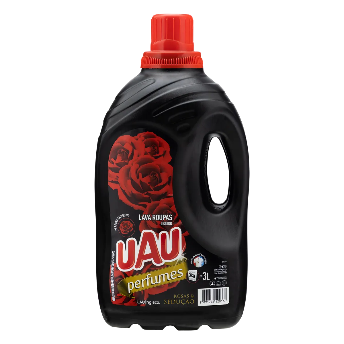 UAU LAVA ROUPAS ROSAS/SEDUCAO 3L