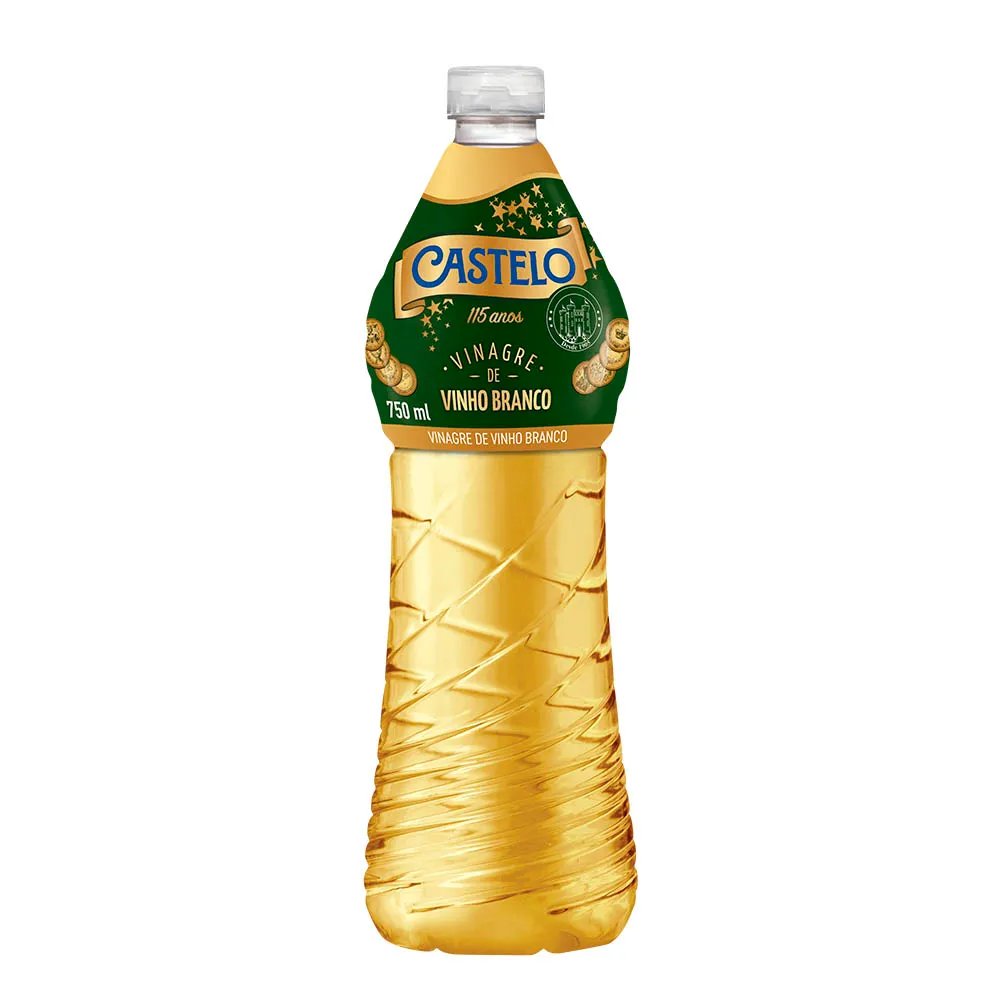 VINAGRE CASTELO VINHO BRANCO 750ML
