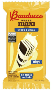 WAFER BAUDUCCO MAXI CHOC/CREAM 104G