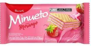 WAFER MINUETO MORANGO 73G