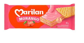 WAFER MORANGO MARILAN 80G