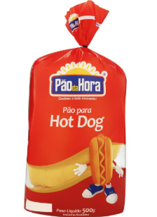 PAO DE HOT DOG PAO DA HORA 500G